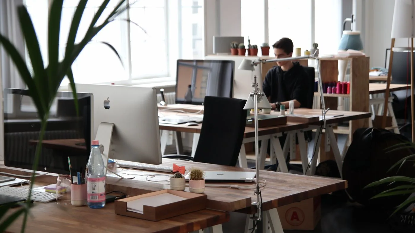 Professional office with shared workspaces