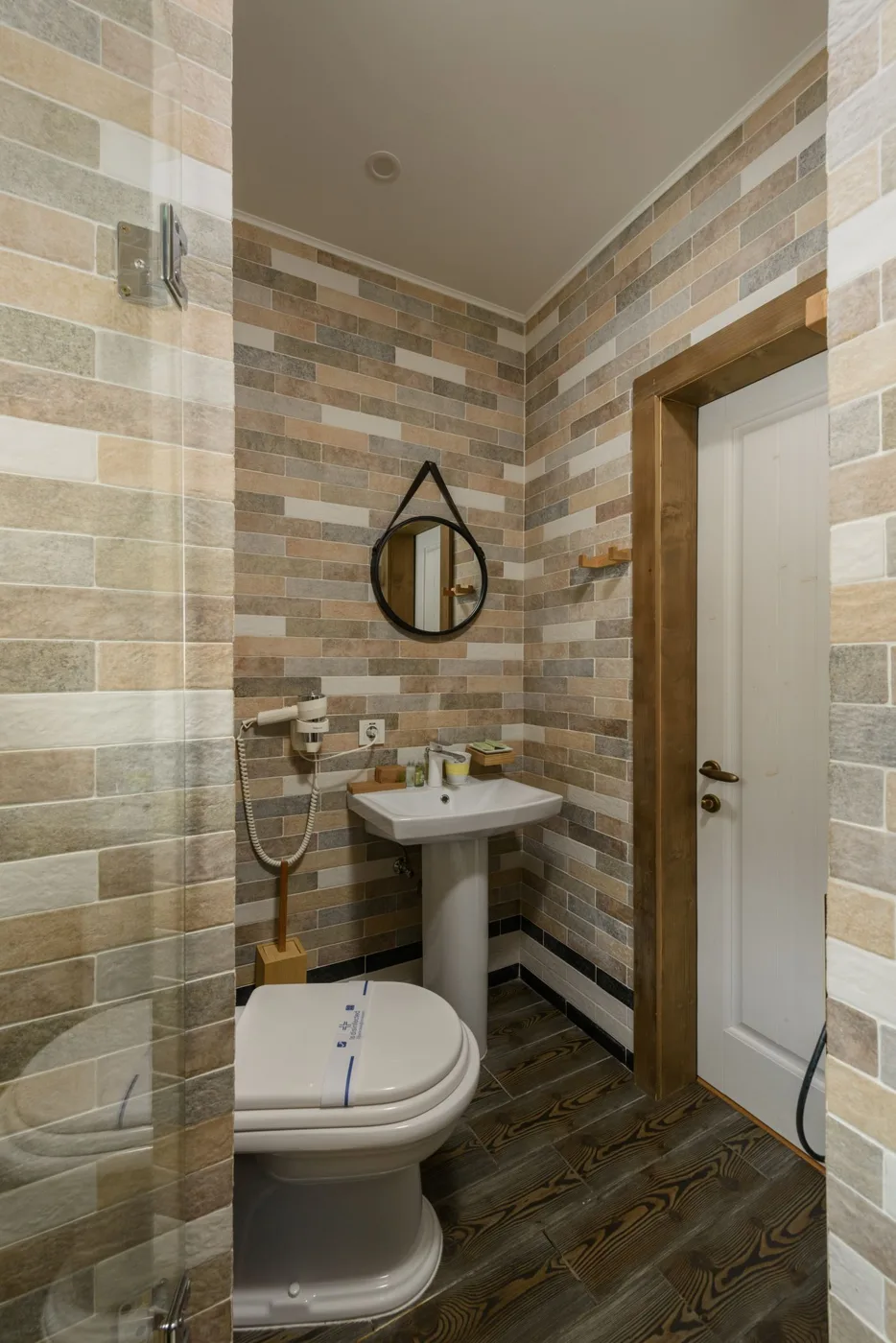 Bathroom basin and plumbing fixtures
